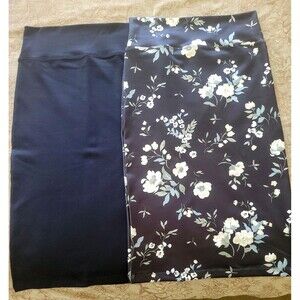 Soho Lady Los Angeles Skirts - 2 Piece Set | Black & Floral | New Without Tags |